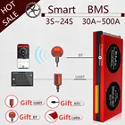 Smart BMS 4S LiFePo4 12 в 24 в 36 в 48 в 30A  500A Li-Ion LTO 3S 7S 8S 10S 12S 13S 16S 24S bms баланс board bluetooth APP для солнечной батареи