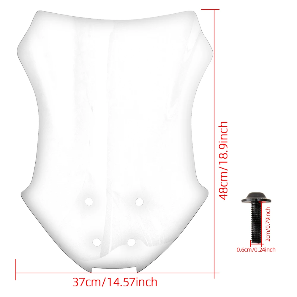 

Motorcycle WindScreen Windshield Viser VIsor Fits For Kawasaki Versys-x300 Versys-x 300 Double Bubble