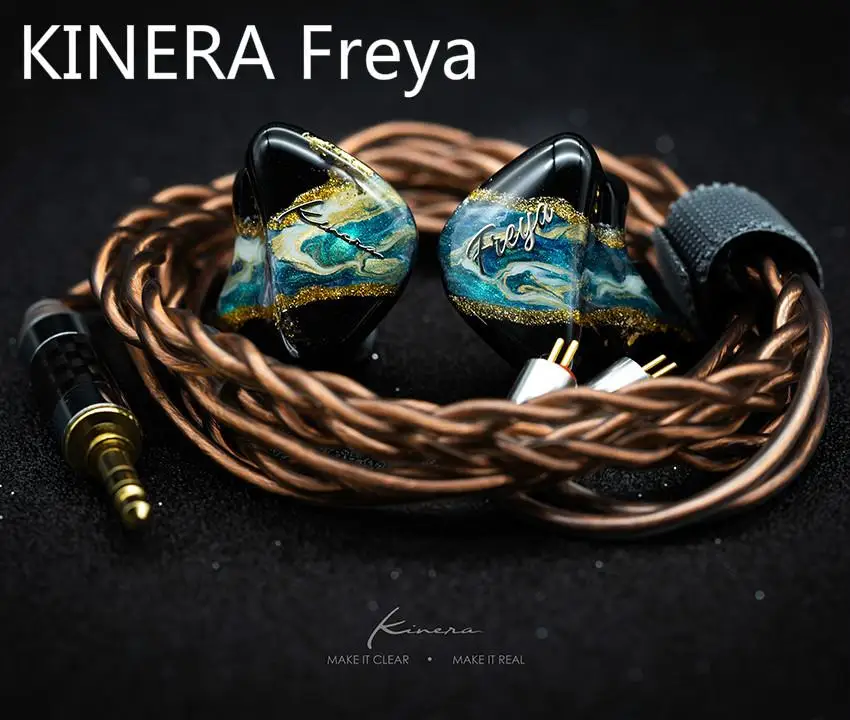 Гибридные наушники вкладыши KINERA Freya 3BA + 1DD с ручной росписью Hi Fi DJ монитор