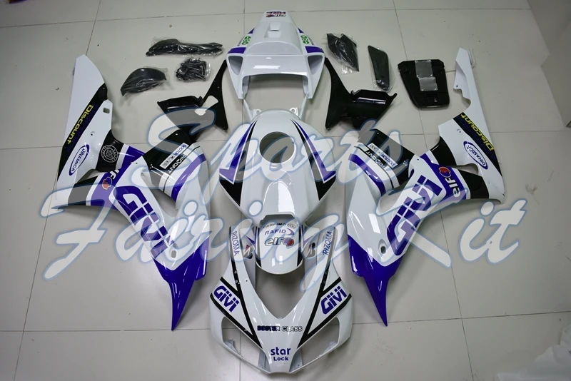 Наборы для тела Fireblade 2006 2007 Белый Синий боди CBR 1000 RR CBR1000RR 2006|Полные комплекты