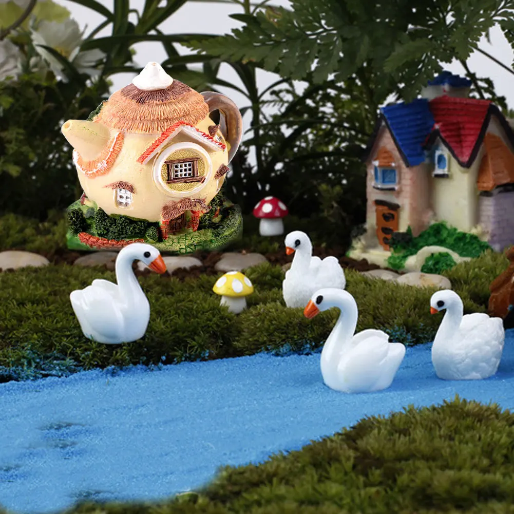Мини платье с изображением чайного домика миниатюрная сказочная сад Miniaturas микро
