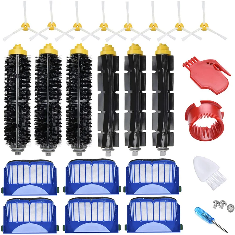 

AD-27Pcs for IRobot Roomba Accessories Replacement Parts 600 Series: 690 670 671 680 650 630 614 595 585 Kit