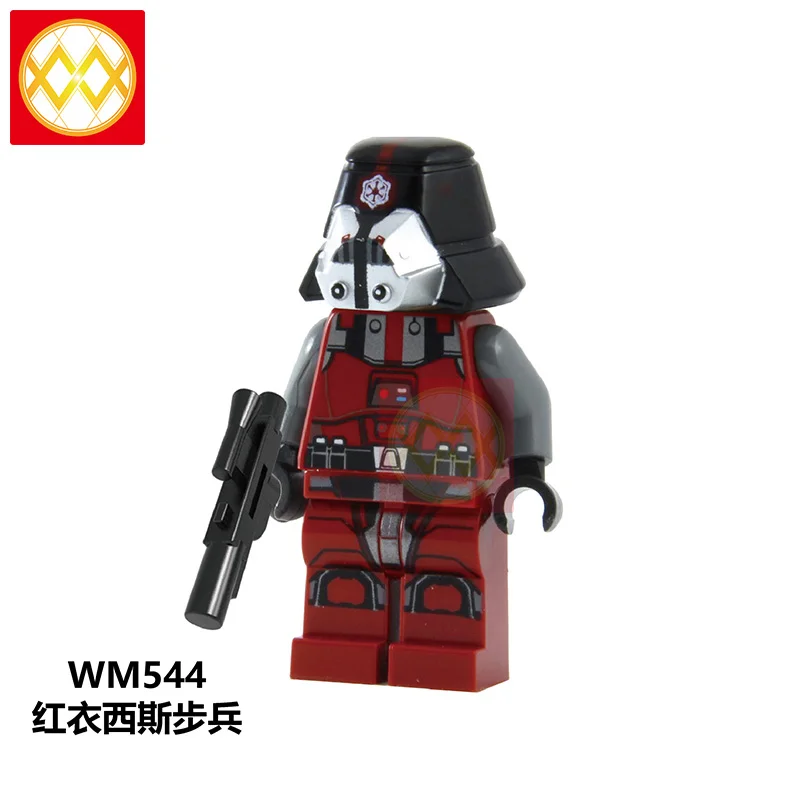 G0001 Человек рода ситх Стормер Poe Dameron Kare Dunn Raider Empire механический робот строительные блоки игрушки для детей - Цвет: Светло-голубой