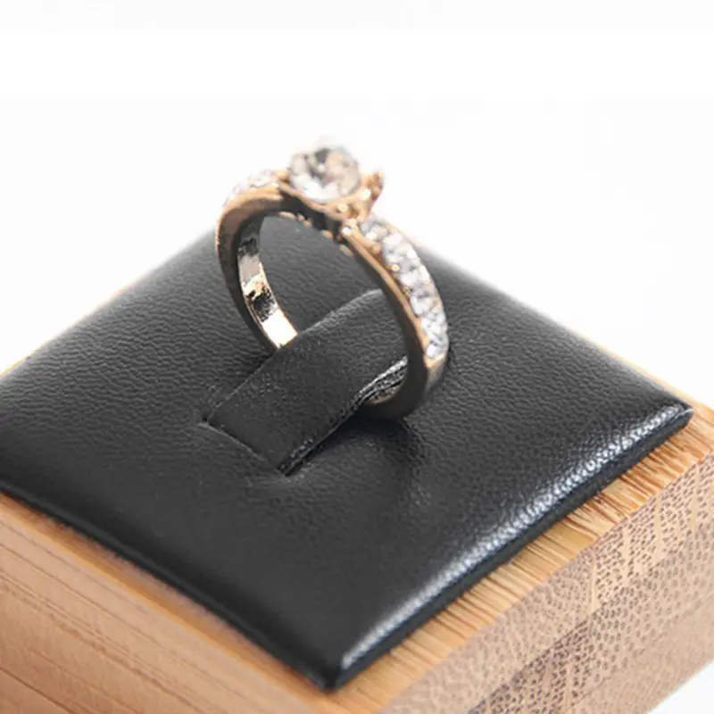 

Natural Bamboo Jewelry Ring Display Stand Holder Showcase Organizer Wedding Gift N0HE