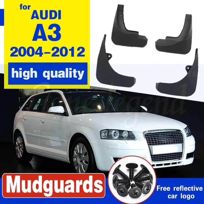 Передние и задние брызговики подходят для AUDI A3 2004 2012 SPORTBACK Хэтчбек Брызговики 2011