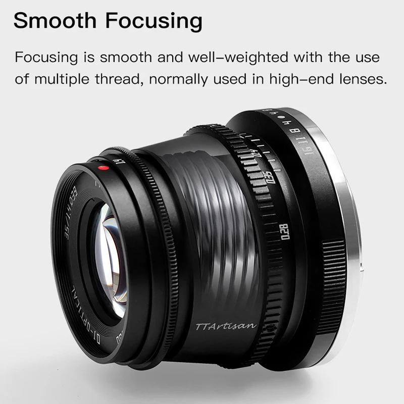TTArtisan 35mm F1.4 APS-C Manual Focus Camera Lens for Canon EF-M Sony E Mount Fujifilm X M4/3 Leica L SIGMA Nikon Z Olympus