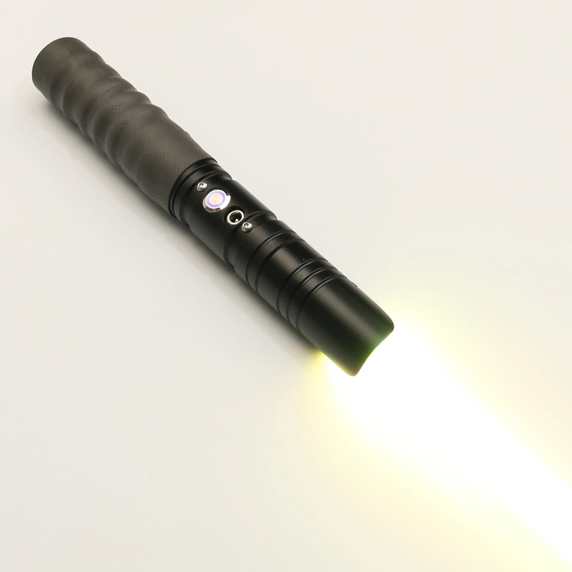 TXQSABER-Sable de luz RGB para Cosplay, mango de Metal pesado, duelos, 12 colores, LED, cambio de volumen, ajuste de fuerza, 6 iones de sonido, bl&aacute;ster FOC-3
