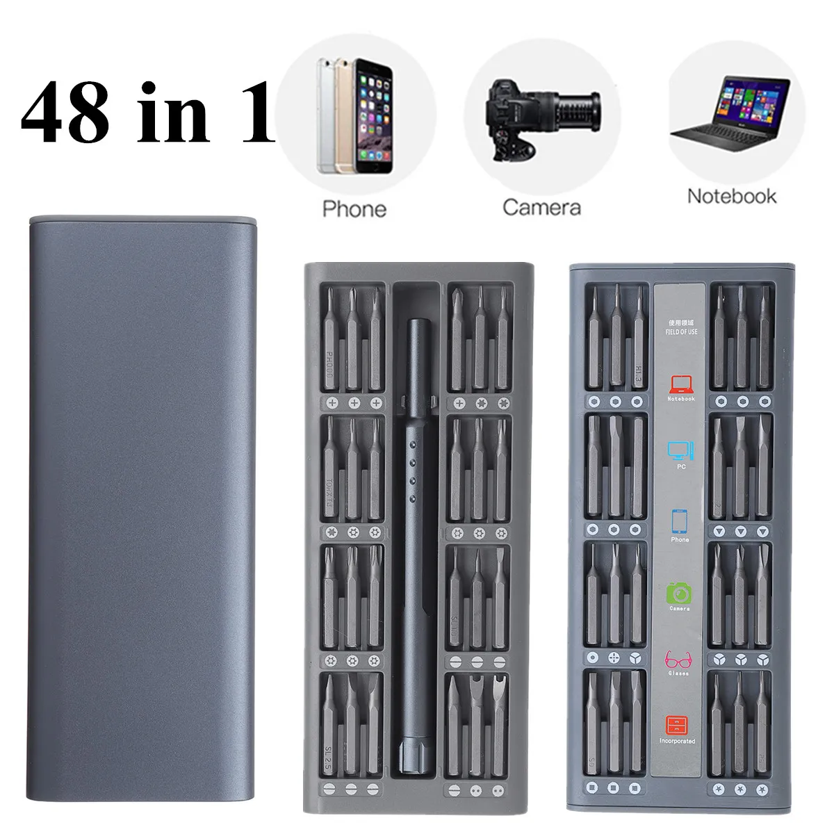 

48 в 1 Набор отверток точность Магнитная отвертка бит Torx шестигранный ручка мобильный телефон Ремонт отвертка Набор инструментов