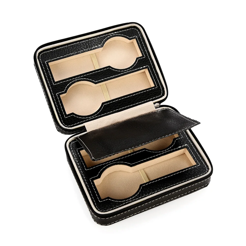 4 слота портативный ящик для хранения часов Дорожный Чехол универсальный размер
