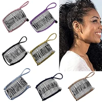 magic 20 hair combs vintage banana hair clip flexibel hairclip stretchable double slide comb clip hairpins hair tools t0479