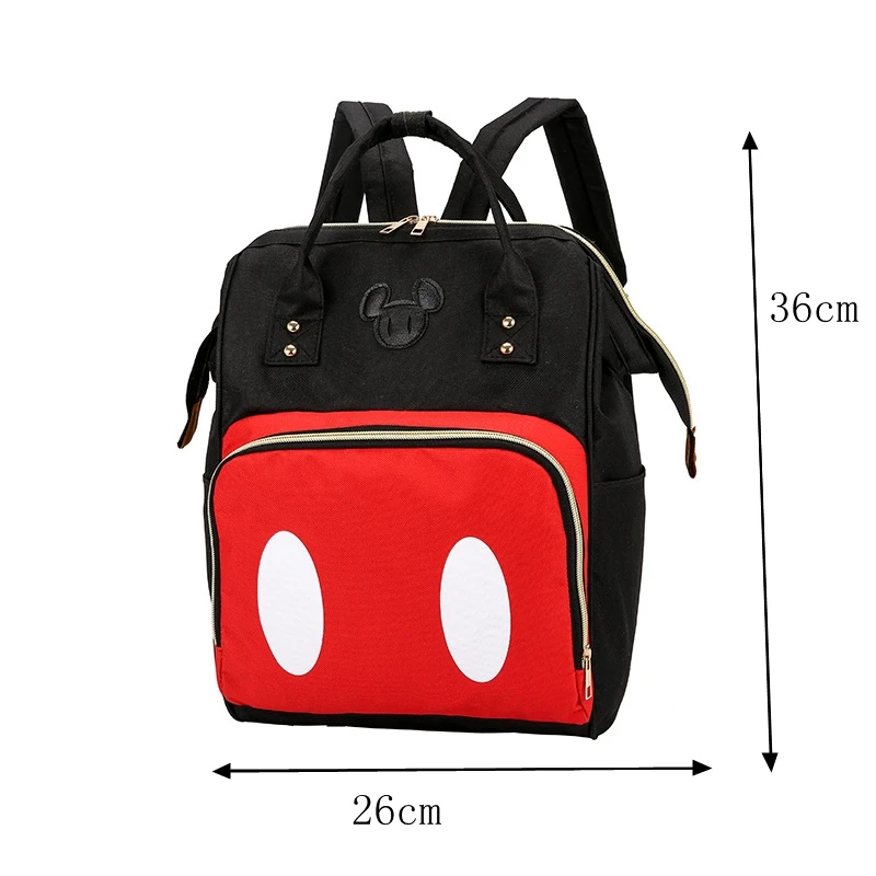 Новинка плюшевый рюкзак Disney сумка для компьютера Женская холщовая с Микки Маусом