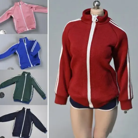 

1/6 Scale Female Sports School Uniform Coat Jacket Fit 12" Action Figure Body TBLeague phicen Model Doll
