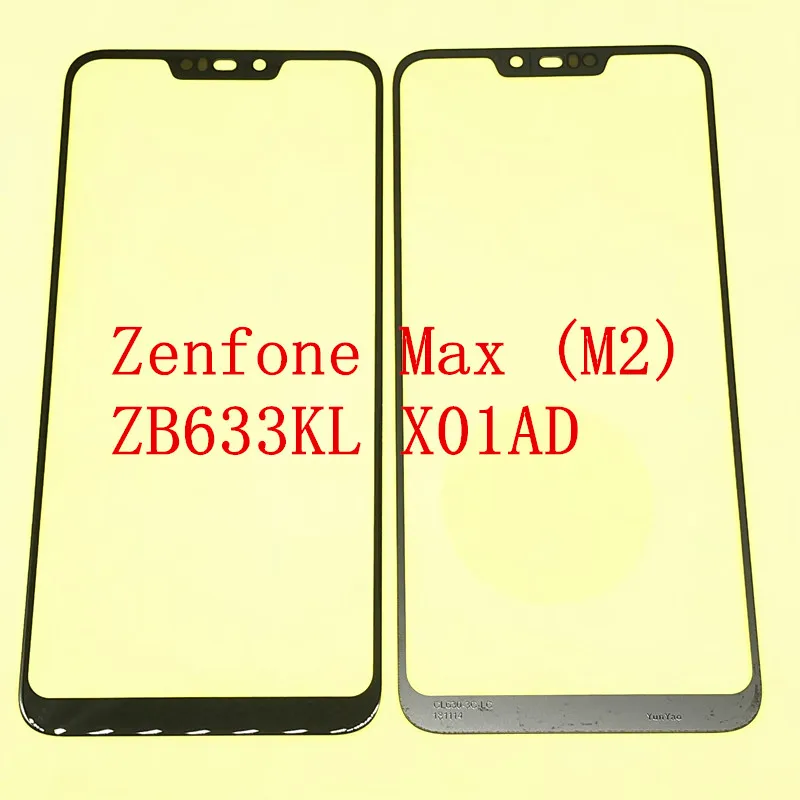 Замена 10 штук внешней линзы переднего сенсорного стекла ЖК-экрана для Asus Zenfone Max (M2) ZB633KL X01AD
