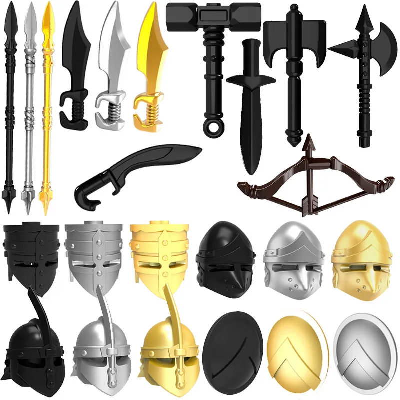 10 шт./лот оружие шлем щит для средних лет Древняя Греция римские Спартанские