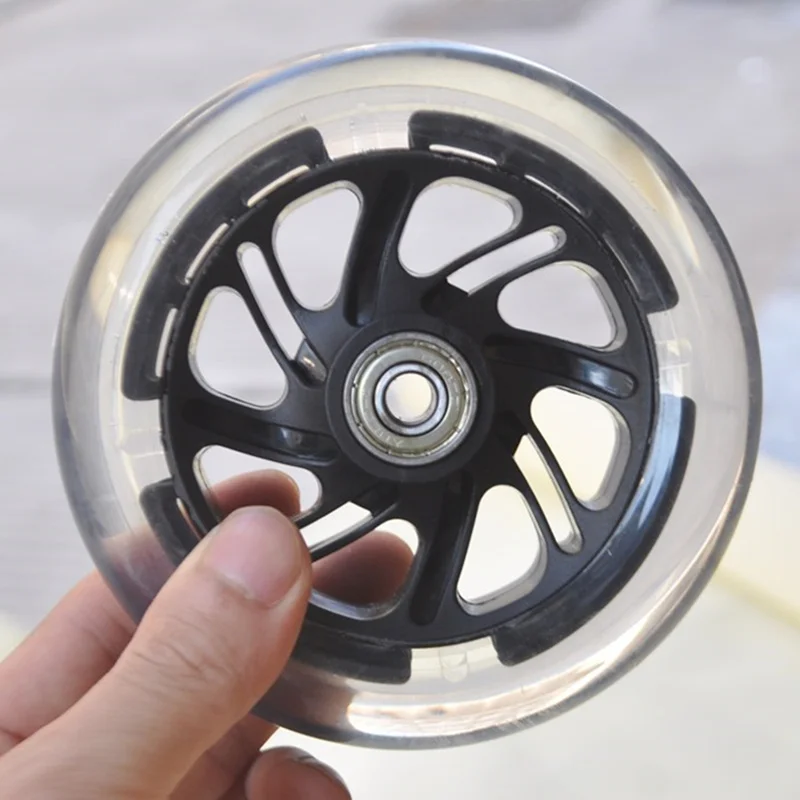 Самокат со светодиодсветодиодный подсветкой 120 мм для микроскутеров и других