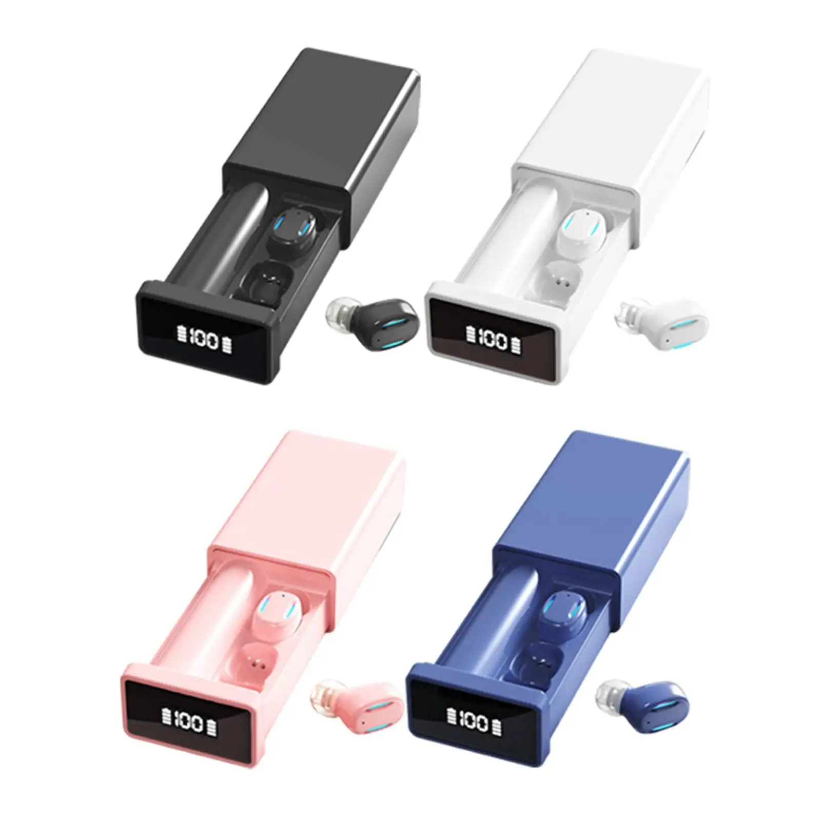 

in Ear Headphone Earbuds Bluetooth 5.2 2200mAh Charging Box 3D Stereo Automatic Pairing