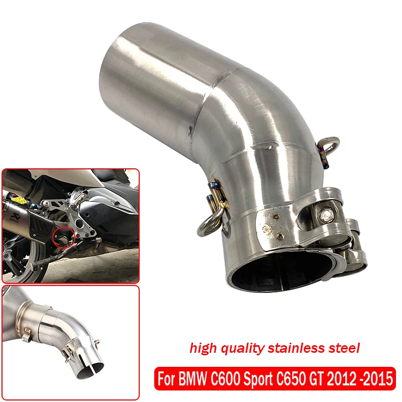 Модифицированный глушитель среднего соединения трубы без шнуровки для BMW C600 Sport