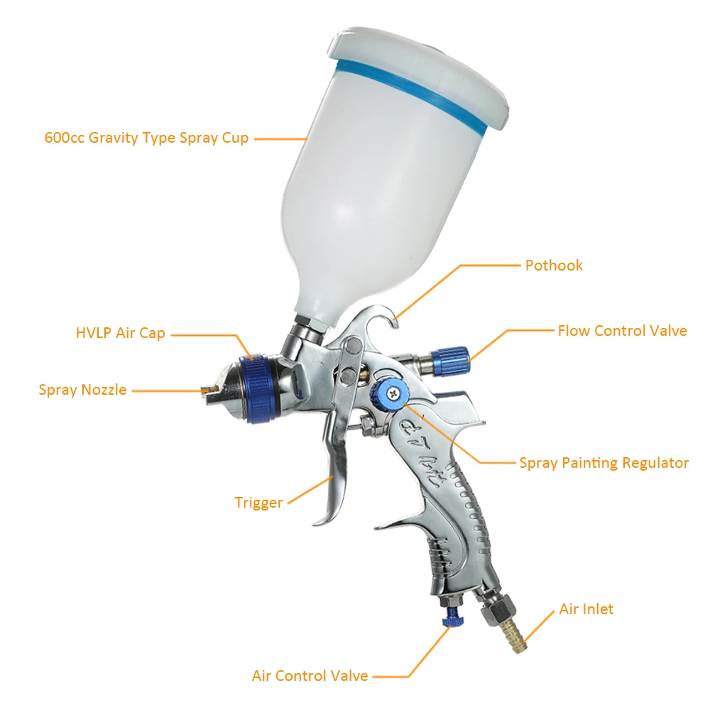 Аэрограф с низким соплом краскопульт подачей краски набор аэрографов из