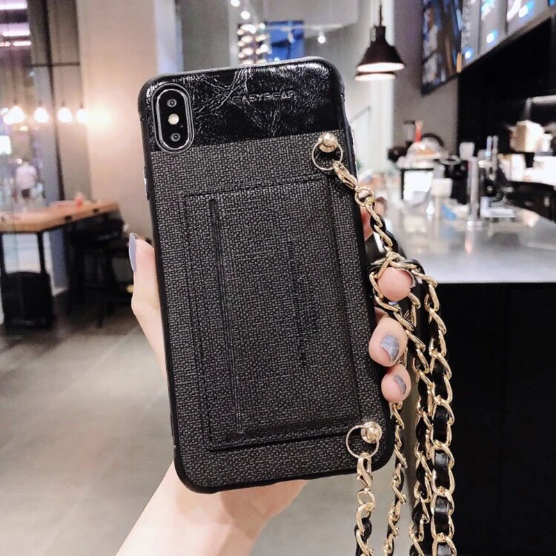 Easterm роскошный черный красный ремешок на запястье карта держатель для денег