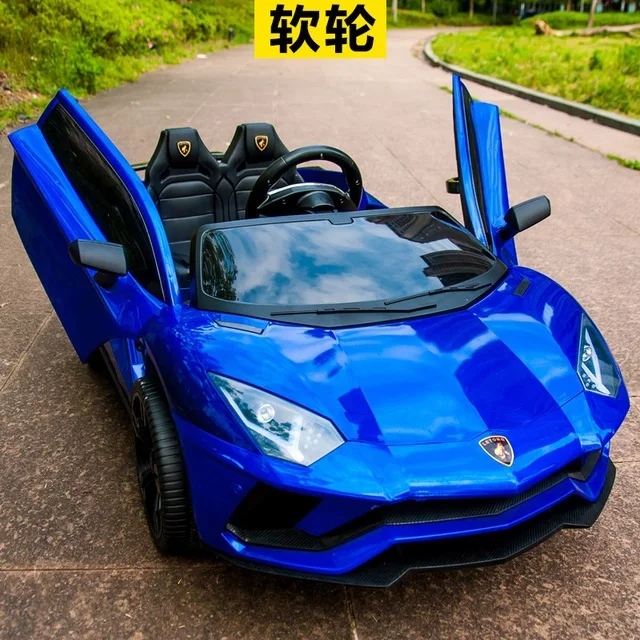 Model 4 Blue Детский Электрический квадроцикл с двойным автомобилем с дистанционным управлением, детский автомобиль 1-3 игрушки 4-5 лет, может присесть два человека - Цвет: Model 4 Blue