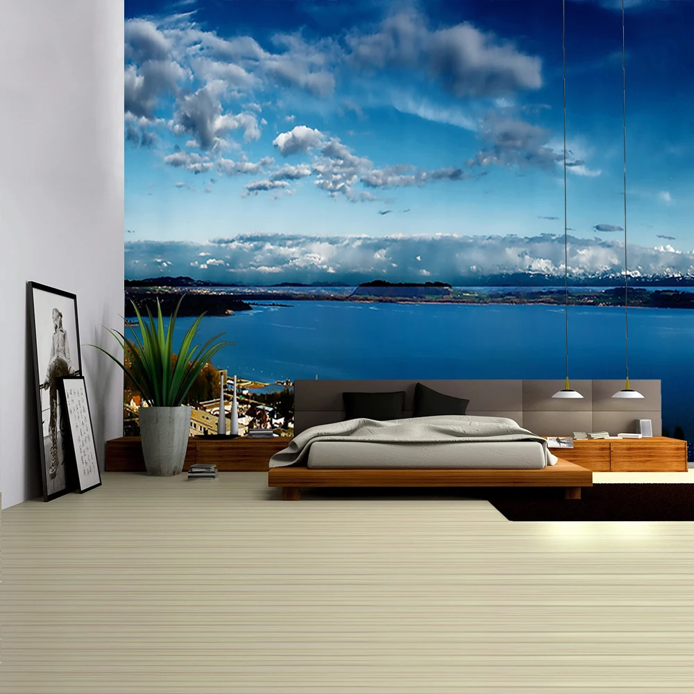 Гобелен с рисунком неба настенный психоделический украшение для спальни | Дом и