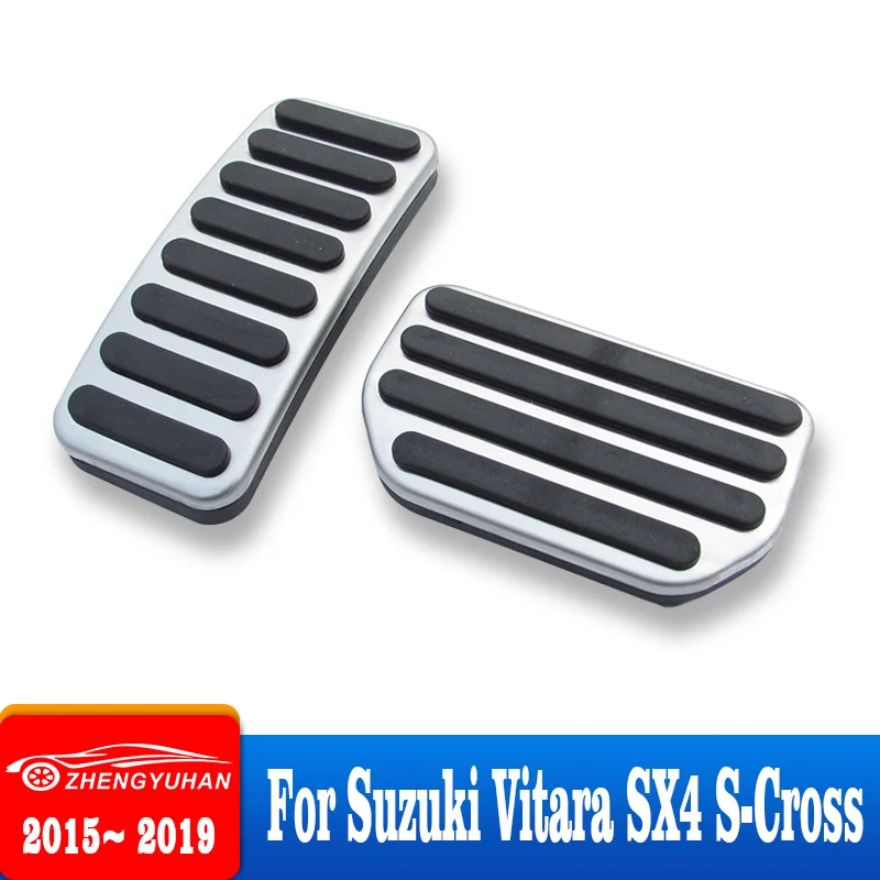

Car Pedals For Suzuki Vitara SX4 S-Cross 2015-2019 Car Accelerator Gas Brake Footrest Pedal Clutch Cover Car Styling Accessories