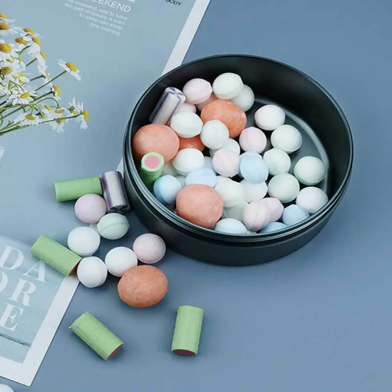 10 шт. 100 мл Пустые алюминиевые косметические контейнерные горшки банка черный