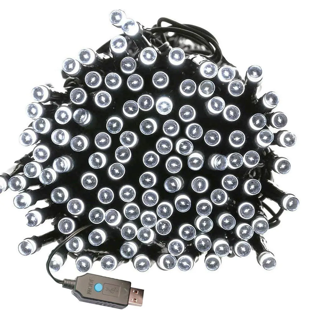 8 режимов Рождественская гирлянда светильник s USB 20 м 200LED водонепроницаемая