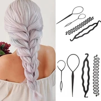 4 pcsset multi style women hair twist styling clip stick maker diy hair braiding tools hair accessories braider diy hairstyle