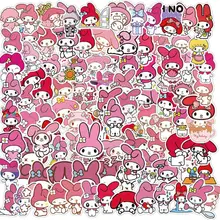 10/30/50/100pcs Cartoon Image Melody Graffiti Waterproof Skateboard Travel Suitcase Phone Laptop Luggage Stickers Kids Girl Toys