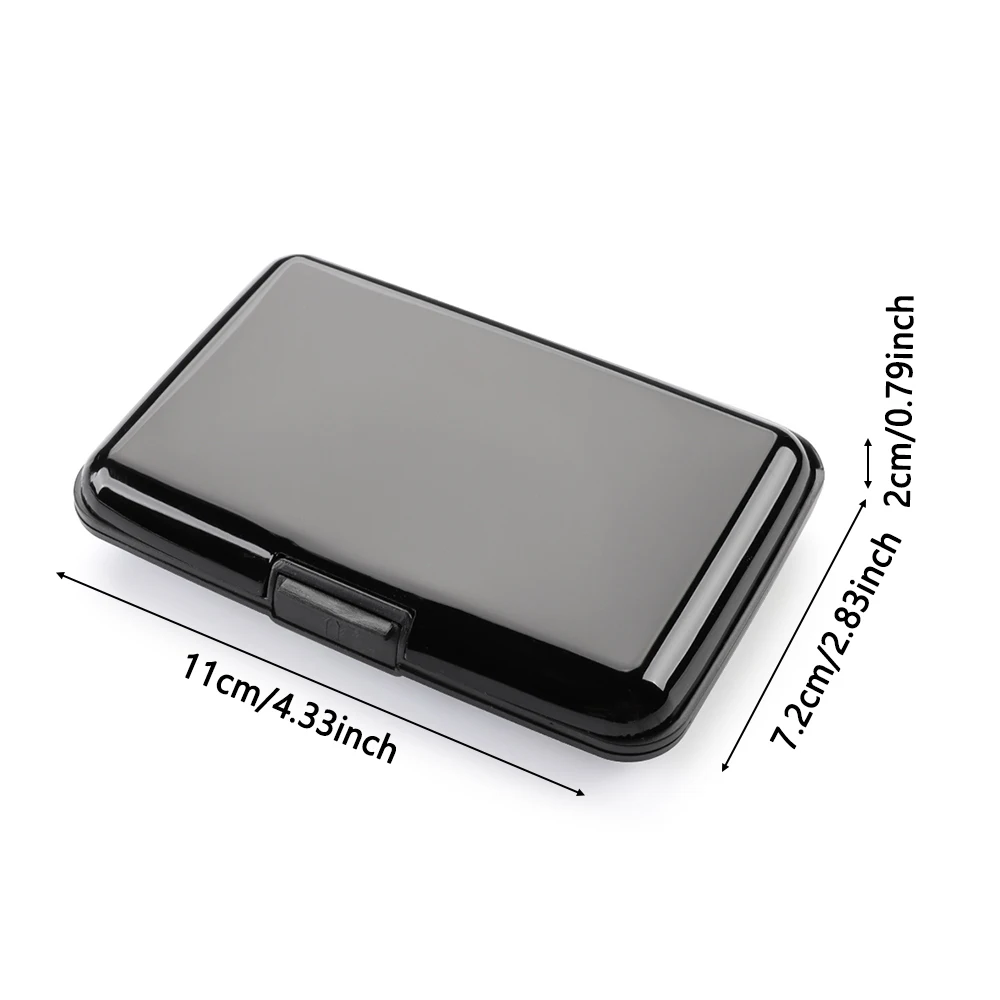 

RFID Blocking Credit Card Holder Coin Purse Aluminum Metal Waterproof Anti-Theft Wallet Business Card Case for Men Women