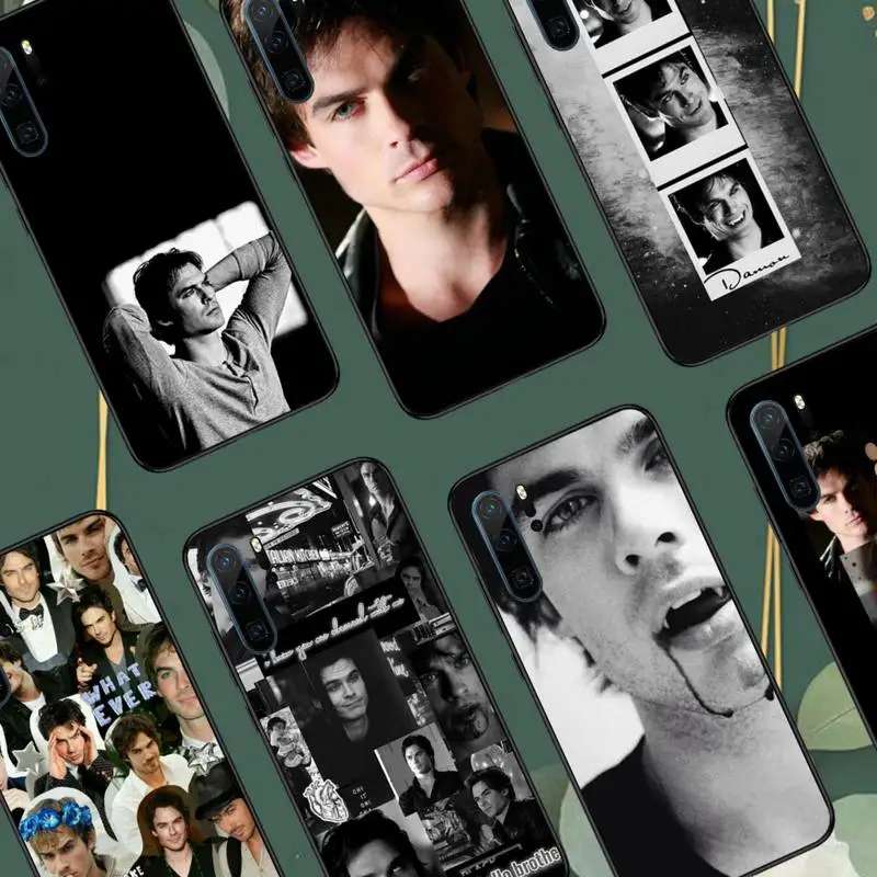 

Damon Salvatore Vampire Diaries Phone Case For Huawei honor Mate 10 20 30 40 i 9 8 pro x Lite P smart 2019 nova 5t