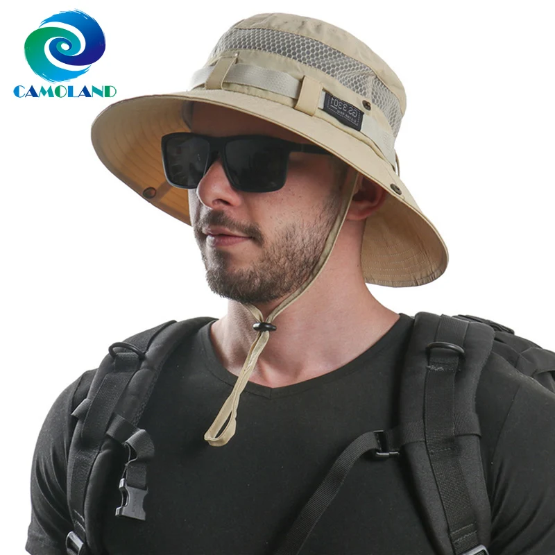 

Waterproof Bucket UPF 50+ Sun Cool Hat Men Women Fishing Boonie Beach Sun UV Protection Cap Brim Summer Hiking Fisherman Hat