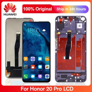 6 26 original lcd for huawei honor 20 pro lcd display touch screen digitizer assembly for honor 20pro yal al10 yal l41 free global shipping