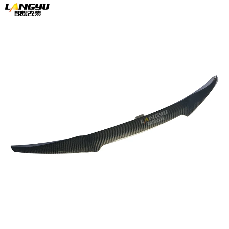 Для BMW 3 Series E90 S65 V8 Sedan 2007 2008 2009 2010 2011 2012 2013 M4 Style Real Carbon Fiber багажник спойлер крыло