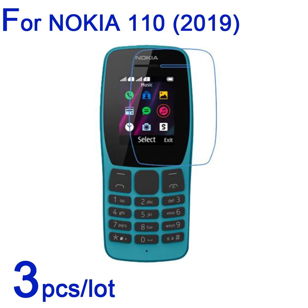 

Мягкие Защитные пленки 3 шт./лот для Nokia 110 версии 2019, прозрачные/матовые/нано противовзрывные Защитные пленки для Nokia 110 (2019) LCD