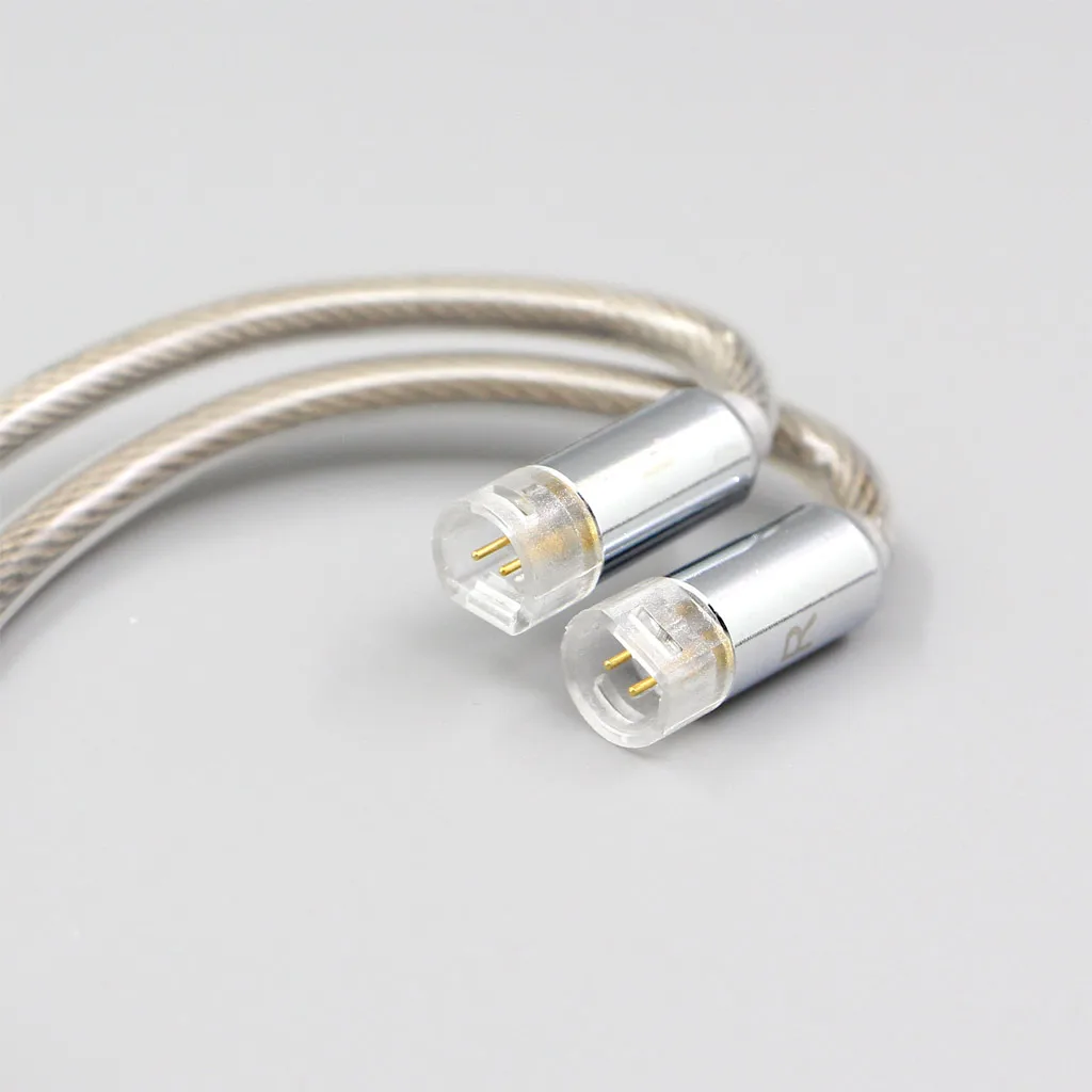 LN007832 Тип 6 756 ядро 7n Litz OCC посеребренный кабель для наушников Sennheiser IE8 IE8i IE80 IE80s