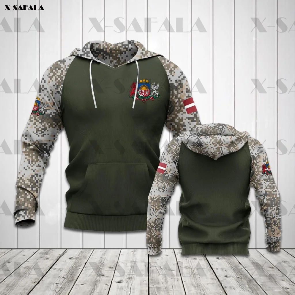 Болотный камуфляж Череп армейский Марк толстовка на молнии с 3D принтом Мужской