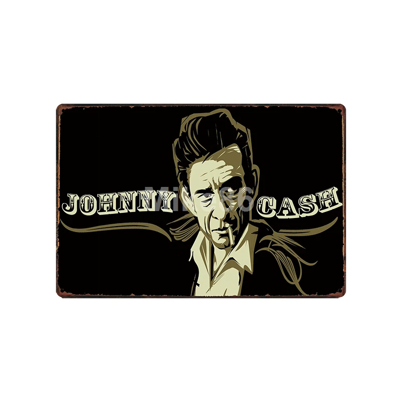 [Mike86] Jonny CASH MUSIC металлическая вывеска винтажный Паб Магазин рисунок на железной поверхности в стиле ретро художественный плакат Искусство 20*30 см LT-1795 - Цвет: SA-2212
