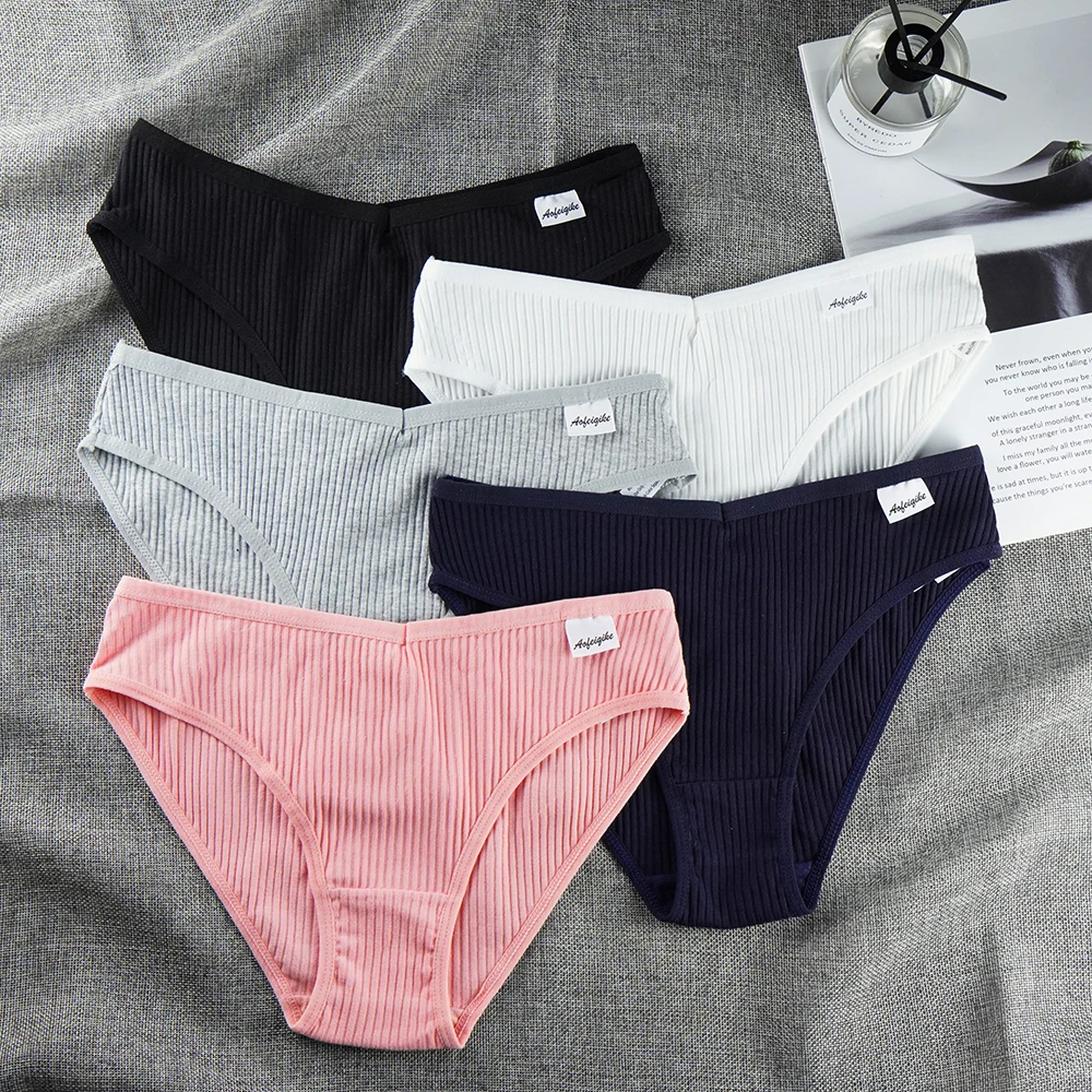 

1 Piece plus size S-4XL Underwear Women Cotten Panties Ladies Pink Girls Briefs Mid-Rise Sexy Lingerie Femme Wholesale Lots Bulk
