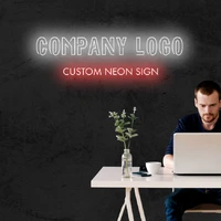 custom business company logo neon signs indoor outdoor logo office decoration wall hanging signs custom company 3d logo sign
