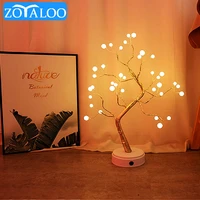 led tree night light led usb copper wire decor lamp usb battery power touch switch for for kids bedroom festival