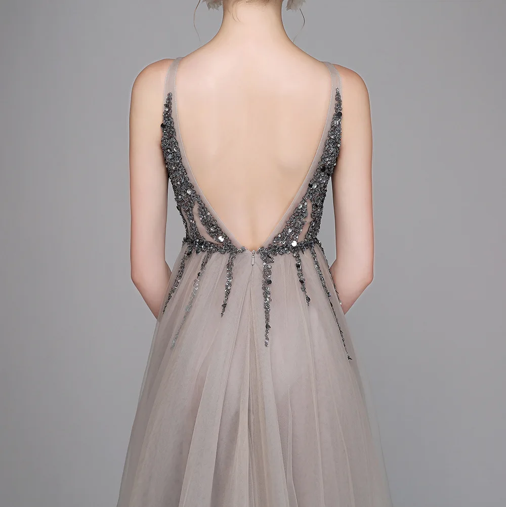 Высококачественное женское элегантное свадебное банкетное Сетчатое платье с