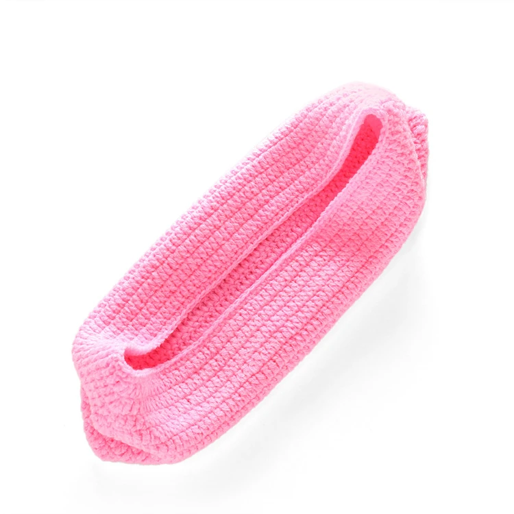Cute Crochet Wool Sleeping Bags Newborn Baby Knitted Chunky Cocoon Swaddle Baby Pea Pod Photography Props Sleeping Bag