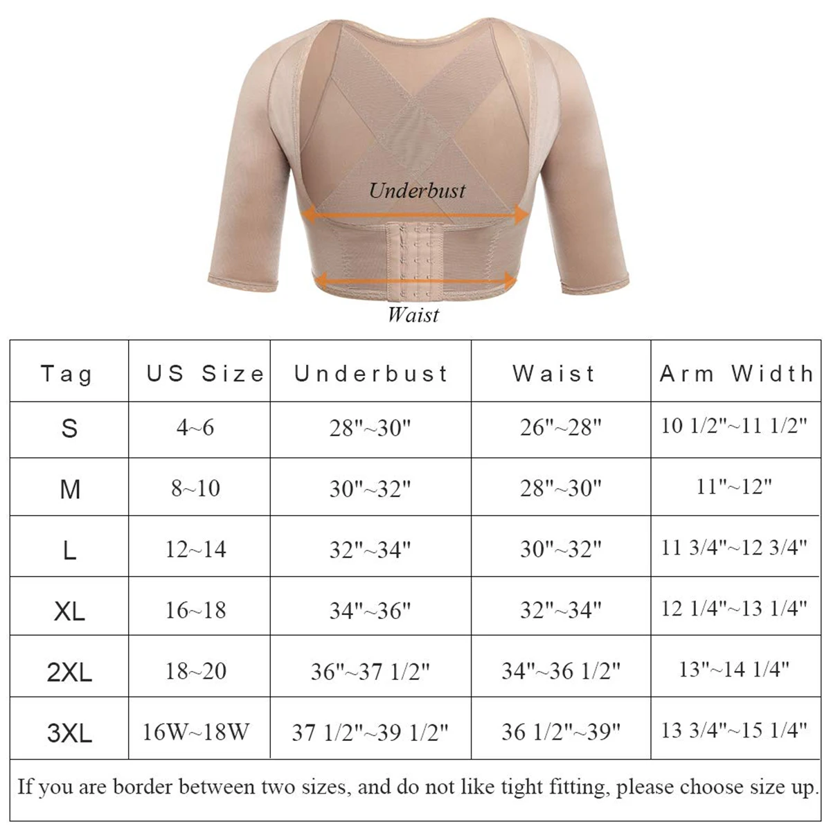 

Women Upper Arm Shaper Slimmer Posture Corrector Tops Shoulder Corrective Shapewear Seamless Compression Sleeves Back Support