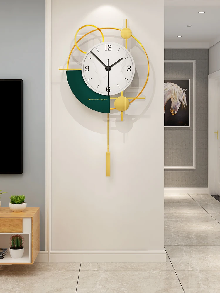 

Creativity Nordic Wall Clock Living Room Large Silent Pendulum Wall Clock Modern Design Reloj Pared Grande Home Decor LL50WC