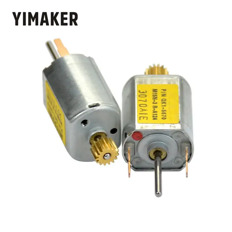 YIMAKER 10 шт. 030 DC микро мотор 12 В 13100 об/мин углеродная щетка медная зубчатая Двухосная