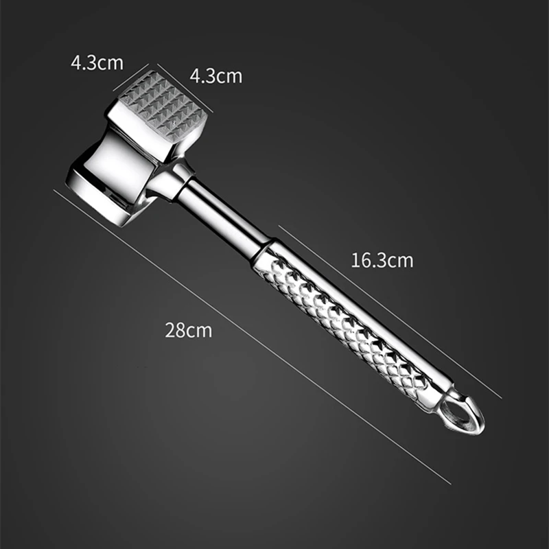 stainless steel meat hammer kitchen gadgets multifunction two sides loose meat tenderizers portable steak pork tools free global shipping