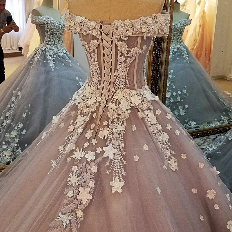 LS00043 Robe De Soiree Милая 3D цветы Длинные платья выпускного вечера 2017 Вестидо Де Феста