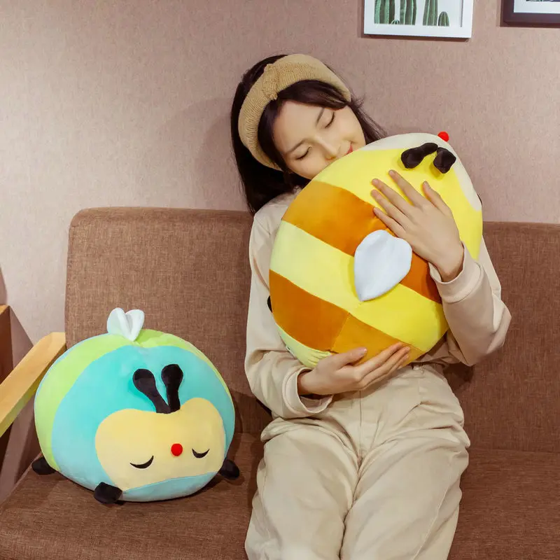 В форме милого шара Bee плюшевая подушка мягкая мультяшная Реалистичная пчела